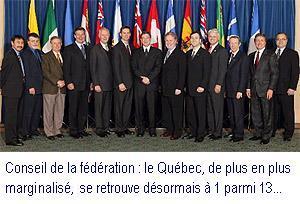 Le poids relatif du Qubec, toujours en baisse...